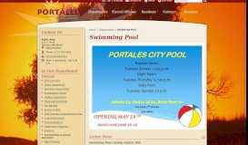 
							         Swimming Pool / Portales, NM - City of Portales								  
							    