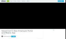 
							         SwipeClock's New Employee Portal and Mobile App on Vimeo								  
							    