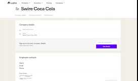 
							         Swire Coca Cola - Email Address Format & Contact Phone Number								  
							    
