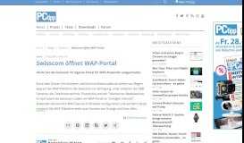 
							         Swisscom öffnet WAP-Portal - PCtipp.ch								  
							    