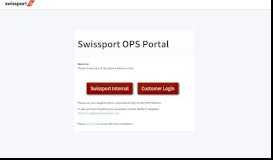 
							         Swissport OPS Portal								  
							    