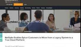 
							         Switching From Epicor to NetSuite's True Cloud Platform - NetSuite								  
							    