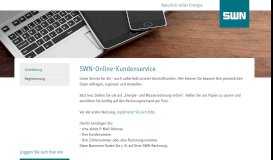 
							         SWN-Online-Kundenservice								  
							    