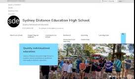 
							         Sydney Distance Education High School: Home								  
							    