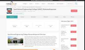 
							         Syed Ammal Engineering College (SAEC), Ramanathapuram - 2019 ...								  
							    