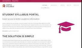 
							         Syllabus Student Portal - Simple Syllabus								  
							    