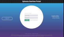 
							         Sylvania OneView Portal								  
							    