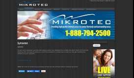 
							         Symantec - Mikrotec Webmail								  
							    