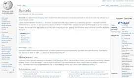 
							         Syncada - Wikipedia								  
							    