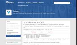 
							         Synced folders with NFS — Fedora Developer Portal								  
							    