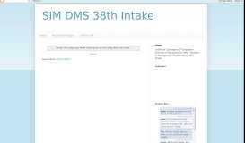 
							         Syncing your SIM Live@mymail e-mails ... - SIM DMS 38th Intake								  
							    