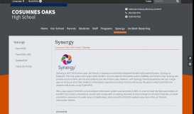 
							         Synergy - Cosumnes Oaks High School								  
							    
