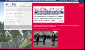 
							         Synergy Portal Guide - Lostock Hall Academy								  
							    