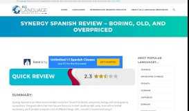 
							         Synergy Spanish Review – Boring, Old, And Overpriced – All ...								  
							    
