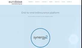 
							         Synergy2 (Re)insurance Platform | Eurobase Insurance Solutions								  
							    