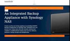 
							         Synology NAS VM Backup Appliance - VMworld 2018 Award Winner								  
							    