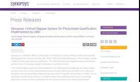 
							         Synopsys i-Virtual Stepper System for Photomask Qualification ...								  
							    