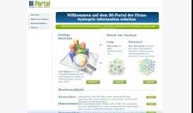 
							         Syntegris information solutions- BI Portal								  
							    