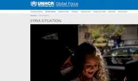 
							         Syria Situation - Global Focus - UNHCR								  
							    