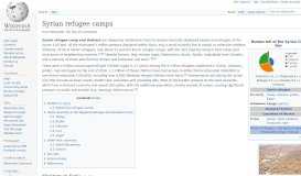 
							         Syrian refugee camps - Wikipedia								  
							    