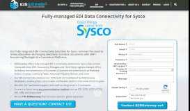 
							         Sysco Fully-managed EDI | B2BGateway								  
							    