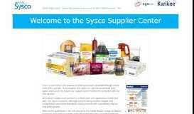 
							         Sysco Supplier Center								  
							    