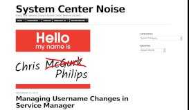
							         System Center Noise | A blog that captures as much System Center ...								  
							    