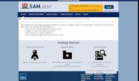 
							         System for Award Management - SAM.gov								  
							    