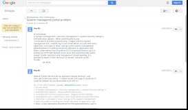 
							         System managemet portal problem - Google Groups								  
							    
