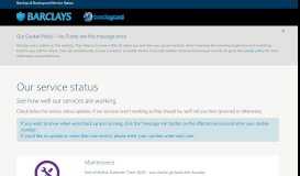 
							         System monitor and service status | Barclays								  
							    