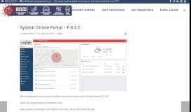 
							         System Online Portal - P.A.S.S - System Driving School								  
							    