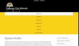
							         System Profile - - Calhoun City Schools								  
							    