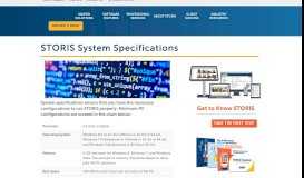 
							         System Specifications for STORIS Retail Software Solutions | STORIS								  
							    