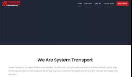 
							         System Transport | The Best Flatbed Trucking Company Thanks To ...								  
							    