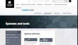 
							         Systems and tools / Current staff / The University of Newcastle, Australia								  
							    