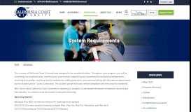 
							         Systems Requirements | Online Degrees - California Coast University								  
							    