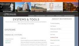 
							         Systems & Tools - Watermark Retirement Communities								  
							    