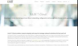 
							         T-Cloud for Remote Management | LILEE Systems								  
							    