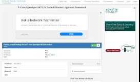 
							         T-Com Speedport W723V Default Router Login and Password								  
							    