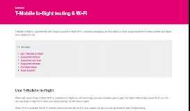 
							         T-Mobile In-flight texting & Wi-Fi | T-MOBILE SUPPORT								  
							    