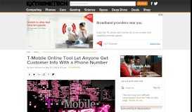 
							         T-Mobile Online Tool Let Anyone Get Customer Info With a Phone ...								  
							    