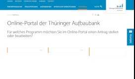 
							         TAB-Portal - Thüringer Aufbaubank								  
							    