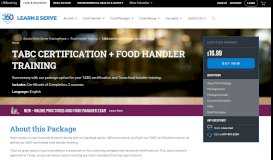 
							         TABC and Food Handlers Certification - $16.99 - Learn2Serve								  
							    