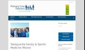 
							         Tabeguache Family & Sports Medicine Moved - Primary Care Partners								  
							    
