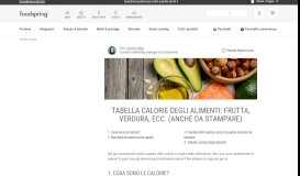 
							         Tabella calorie degli alimenti: frutta, verdura & Co. (da scaricare ...								  
							    