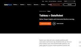 
							         Tableau + DataRobot: Technology Alliance | Automated Machine ...								  
							    