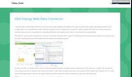 
							         Tableau Junkie — OVO Energy Web Data Connector								  
							    