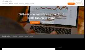 
							         Tableau Online | SaaS analytics for everyone								  
							    