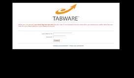 
							         TabWare Login Page								  
							    