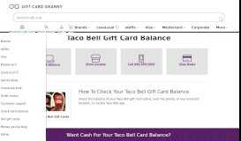 
							         Taco Bell Gift Card Balance | GiftCardGranny								  
							    